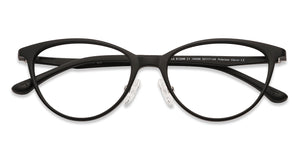 Black Cat Eye Full Rim Wide Women Eyeglasses by Lenskart Air LA-140286