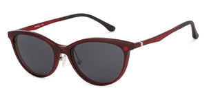 Red Cat Eye Full Rim Wide Women Eyeglasses by Lenskart Air LA-140287