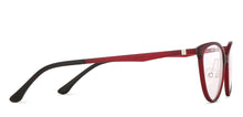 Load image into Gallery viewer, Red Cat Eye Full Rim Wide Women Eyeglasses by Lenskart Air LA-140287