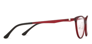 Red Cat Eye Full Rim Wide Women Eyeglasses by Lenskart Air LA-140287