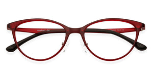 Red Cat Eye Full Rim Wide Women Eyeglasses by Lenskart Air LA-140287