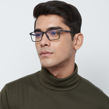 Load image into Gallery viewer, Black Rectangle Full Rim Unisex Eyeglasses by Lenskart Blu-146459