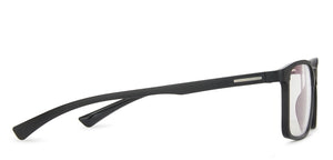Black Rectangle Full Rim Unisex Eyeglasses by Lenskart Blu-146459