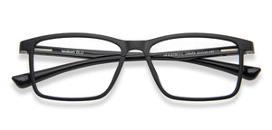 Black Rectangle Full Rim Unisex Eyeglasses by Lenskart Blu-146459