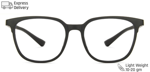 Black Square Full Rim Unisex Eyeglasses by Lenskart Blu-146461