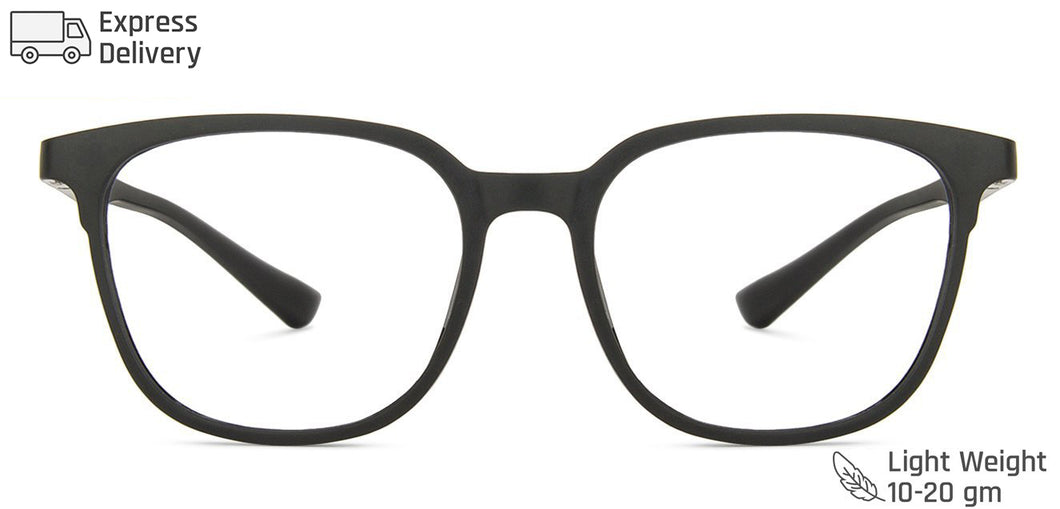 Black Square Full Rim Unisex Eyeglasses by Lenskart Blu-146461