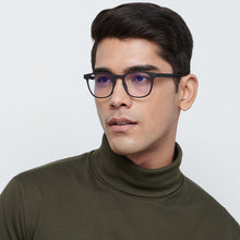 Load image into Gallery viewer, Black Wayfarer Full Rim Unisex Eyeglasses by Lenskart Blu-148702