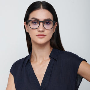 Black Wayfarer Full Rim Unisex Eyeglasses by Lenskart Blu-148702