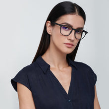 Load image into Gallery viewer, Black Wayfarer Full Rim Unisex Eyeglasses by Lenskart Blu-148702