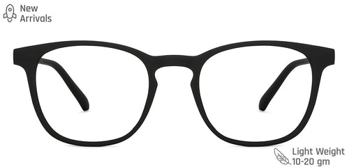 Black Wayfarer Full Rim Unisex Eyeglasses by Lenskart Blu-148702