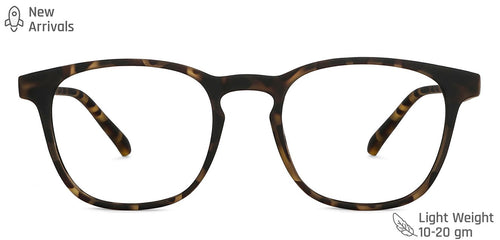Tortoise Wayfarer Full Rim Unisex Eyeglasses by Lenskart Blu-148703