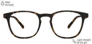 Tortoise Wayfarer Full Rim Unisex Eyeglasses by Lenskart Blu-148703