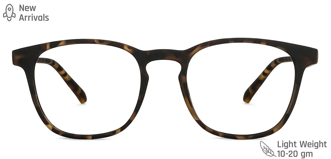 Tortoise Wayfarer Full Rim Unisex Eyeglasses by Lenskart Blu-148703