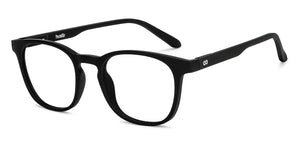Black Wayfarer Full Rim Unisex Eyeglasses by LENSKART HUSTLR-207772