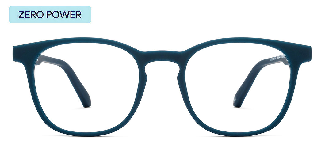 Navy Wayfarer Full Rim Unisex Eyeglasses by LENSKART HUSTLR-208961