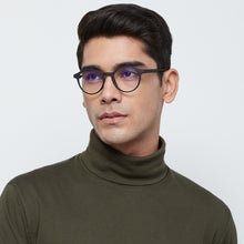 Load image into Gallery viewer, Black Round Full Rim Unisex Eyeglasses by Lenskart Blu-148706