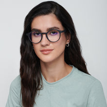 Load image into Gallery viewer, Black Round Full Rim Unisex Eyeglasses by Lenskart Blu-148706
