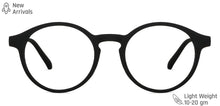 Load image into Gallery viewer, Black Round Full Rim Unisex Eyeglasses by Lenskart Blu-148706