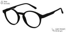 Load image into Gallery viewer, Black Round Full Rim Unisex Eyeglasses by Lenskart Blu-148706
