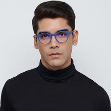 Load image into Gallery viewer, Blue Round Full Rim Unisex Eyeglasses by Lenskart Blu-148707