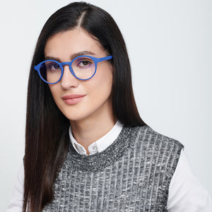 Blue Round Full Rim Unisex Eyeglasses by Lenskart Blu-148707
