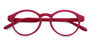 Red Round Full Rim Unisex Eyeglasses by Lenskart Blu-148708