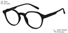 Load image into Gallery viewer, Black Round Full Rim Unisex Eyeglasses by Lenskart Blu-148710