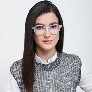 Blue Round Full Rim Unisex Eyeglasses by Lenskart Blu-148712