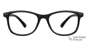 Black Wayfarer Full Rim Unisex Eyeglasses by Lenskart Blu-148775