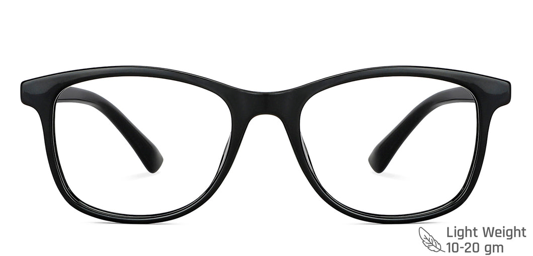 Black Wayfarer Full Rim Unisex Eyeglasses by Lenskart Blu-148775