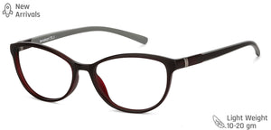 Maroon Cat Eye Full Rim Unisex Eyeglasses by Lenskart Blu-148765