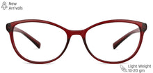Load image into Gallery viewer, Maroon Cat Eye Full Rim Unisex Eyeglasses by Lenskart Blu-148767