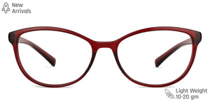 Maroon Cat Eye Full Rim Unisex Eyeglasses by Lenskart Blu-148767
