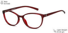 Load image into Gallery viewer, Maroon Cat Eye Full Rim Unisex Eyeglasses by Lenskart Blu-148767