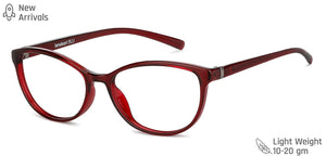 Maroon Cat Eye Full Rim Unisex Eyeglasses by Lenskart Blu-148767