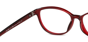 Maroon Cat Eye Full Rim Unisex Eyeglasses by Lenskart Blu-148767