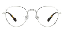 Load image into Gallery viewer, Silver Round Full Rim Unisex Eyeglasses by Lenskart Blu-149171