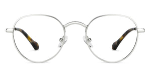 Silver Round Full Rim Unisex Eyeglasses by Lenskart Blu-149171