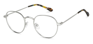 Silver Round Full Rim Unisex Eyeglasses by Lenskart Blu-149171