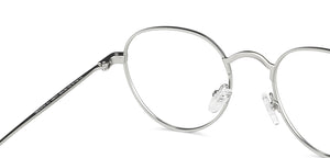 Silver Round Full Rim Unisex Eyeglasses by Lenskart Blu-149171