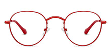 Load image into Gallery viewer, Red Round Full Rim Unisex Eyeglasses by Lenskart Blu-149173