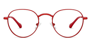 Red Round Full Rim Unisex Eyeglasses by Lenskart Blu-149173