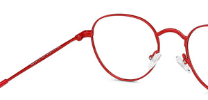 Red Round Full Rim Unisex Eyeglasses by Lenskart Blu-149173