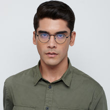 Load image into Gallery viewer, Black Round Full Rim Unisex Eyeglasses by Lenskart Blu-149174