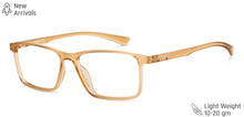 Load image into Gallery viewer, Brown Rectangle Full Rim Unisex Eyeglasses by Lenskart Blu-149769