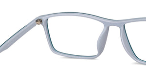 Green Rectangle Full Rim Unisex Eyeglasses by Lenskart Blu-149785