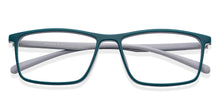 Load image into Gallery viewer, Green Rectangle Full Rim Unisex Eyeglasses by Lenskart Blu-149785