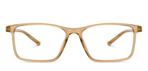 Brown Rectangle Full Rim Unisex Eyeglasses by Lenskart Blu-150067