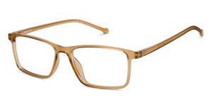 Brown Rectangle Full Rim Unisex Eyeglasses by Lenskart Blu-150067