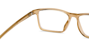 Brown Rectangle Full Rim Unisex Eyeglasses by Lenskart Blu-150067
